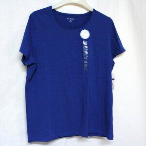 Kim Rogers NWT Women's XXL Blue Short Sleeve Classic Tee Top